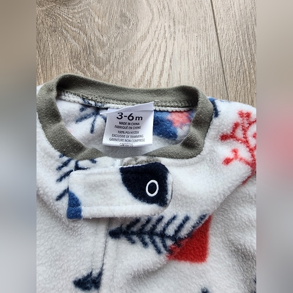3/$25 - Koala Baby fleece footies with zipper size 3 - 6M - Picture 5 of 5